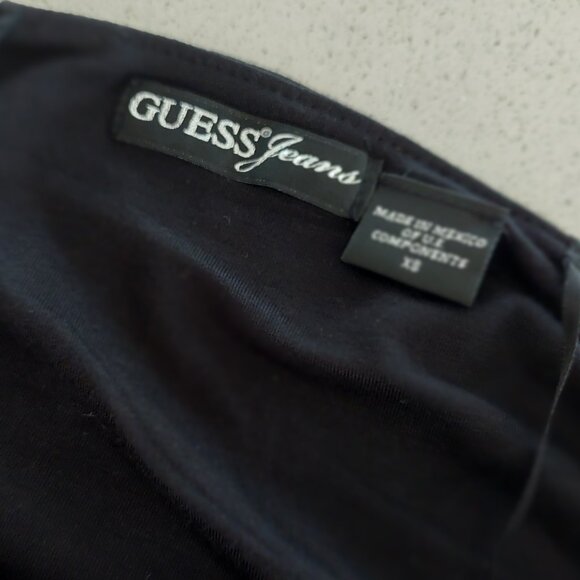 NEW Y2K Womens XS XS/S GUESS lot Sparkle Tank Sweater Bodysuit Red Tee Tube Top - Picture 12 of 15